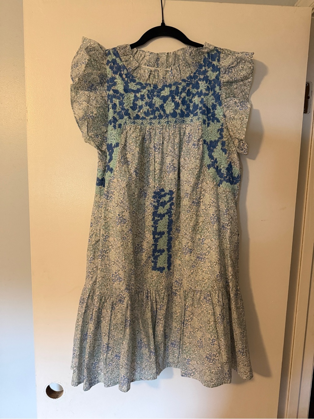 J. Marie Embroidered Floral Dress, Size S